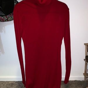 Red Asos turtleneck dress